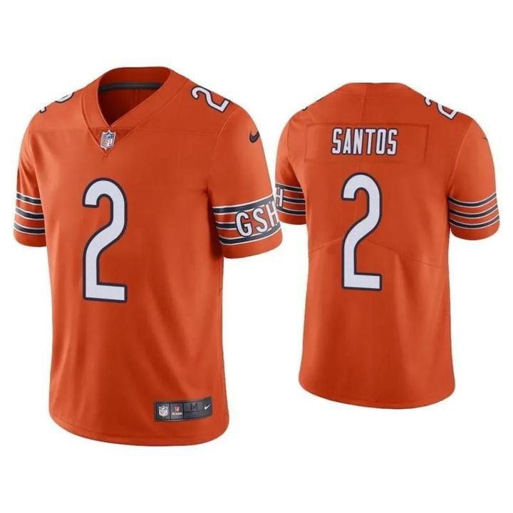Men Chicago Bears #2 Cairo Santos Nike Orange Limited NFL Jersey